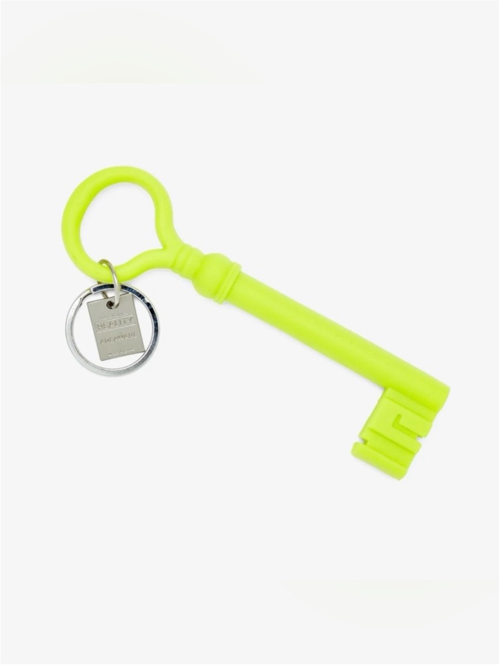NWT Areaware Reality Key Keychain Harry Allen Chartreuse Lime Green Silicone